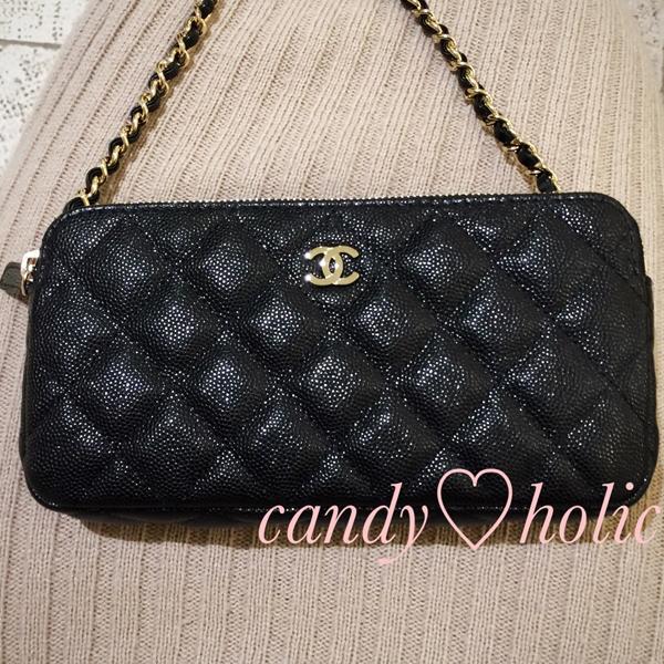 【2017新作入手困難】CHANEL シャネルスーパーコピー 超レア キャビア チェーンポシェット7040504